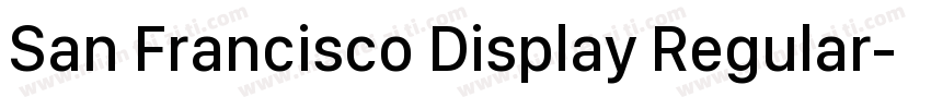 San Francisco Display Regular字体转换